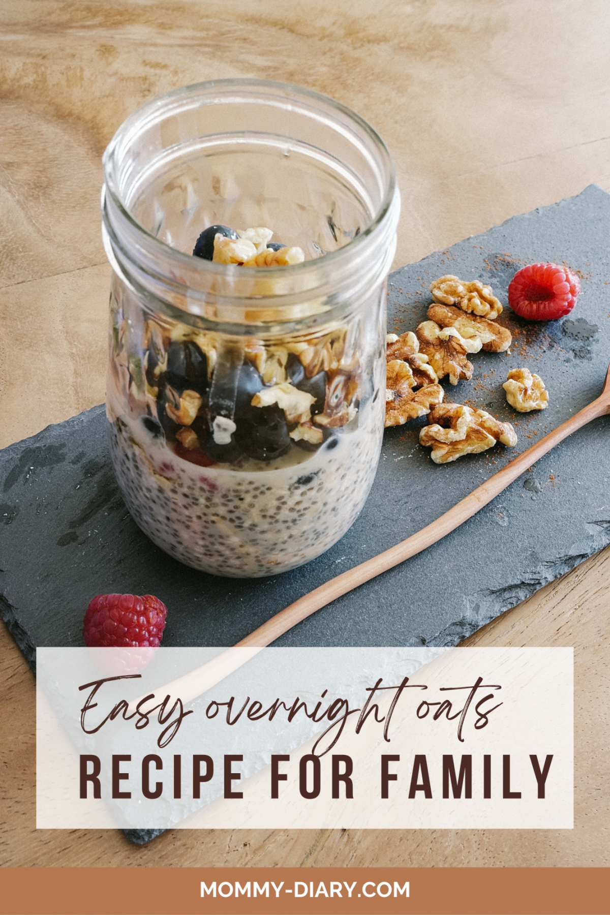 Easy Chia Seed & Walnut Overnight Oats Recipe