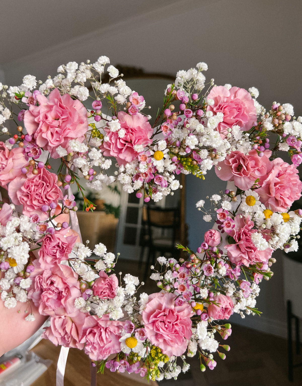 DIY Valentines Day wreath