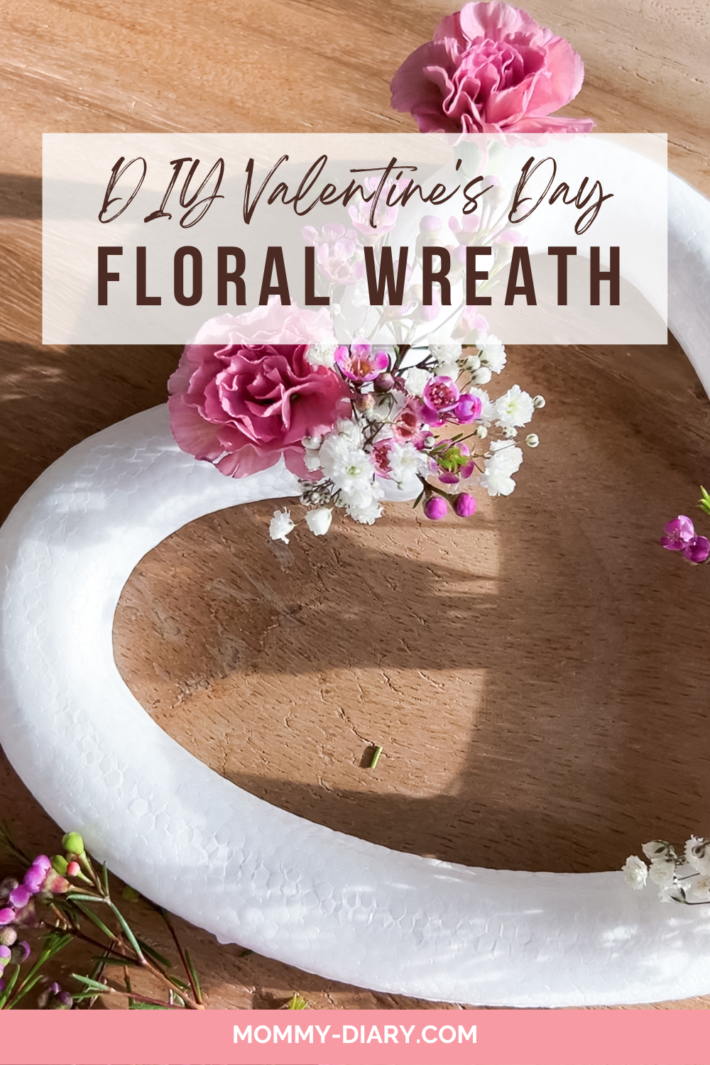 DIY Valentines Day wreath