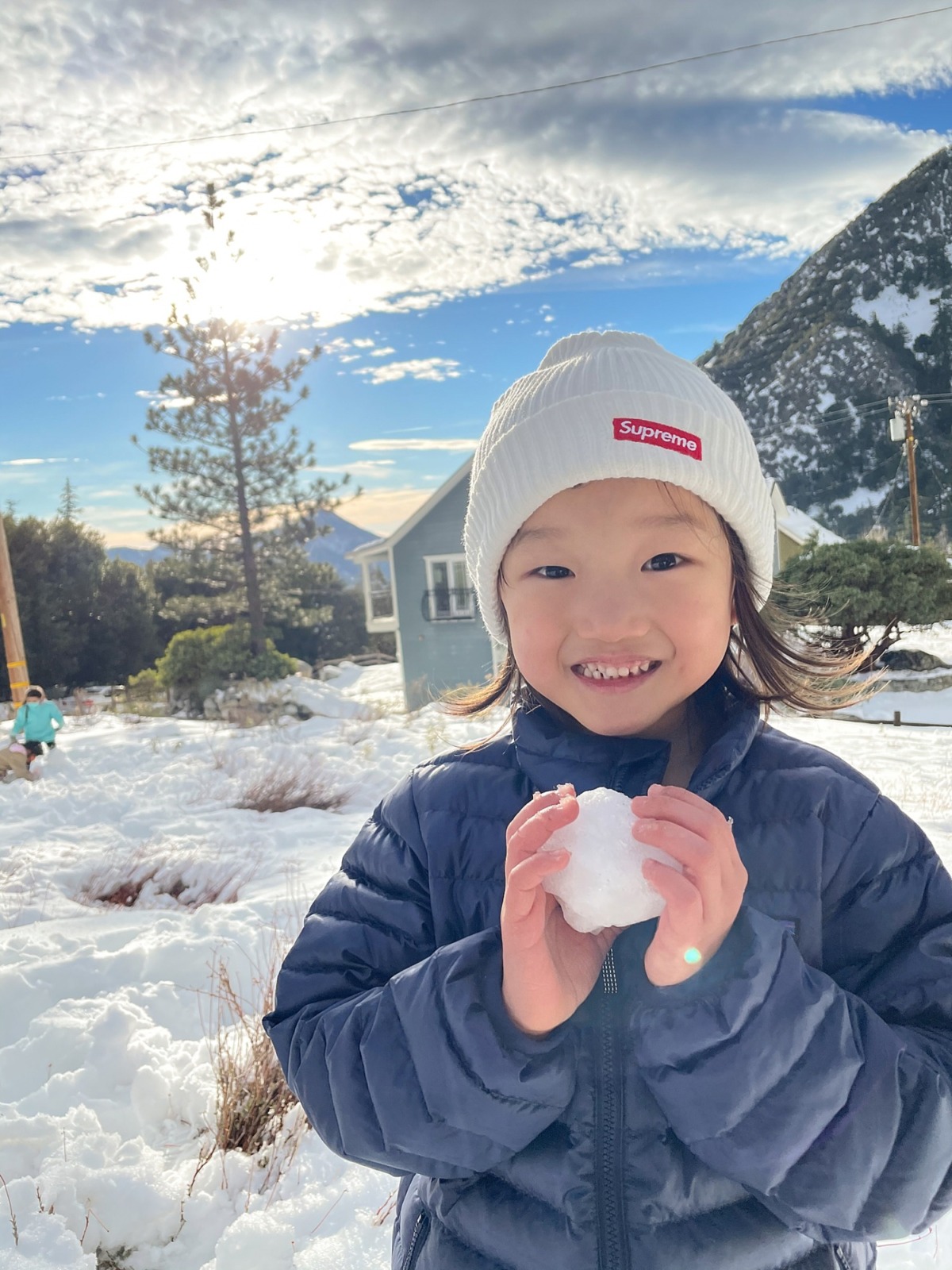 snow ball fight