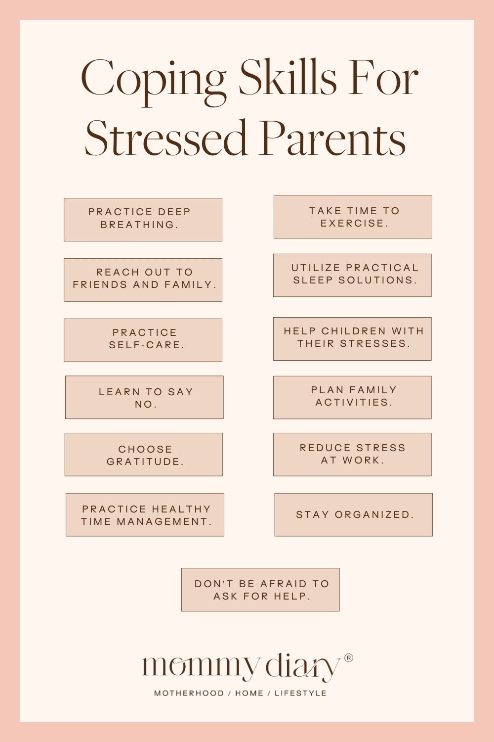 Coping Skills for Stressed Parents