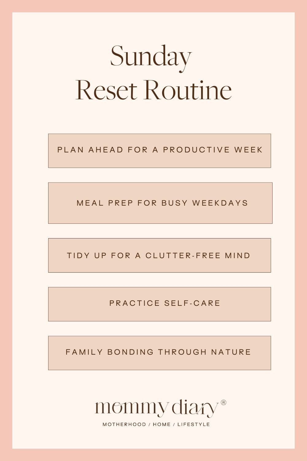 Sunday Reset Routine