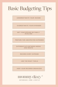 15 Basic Budgeting Tips Mommy Diary