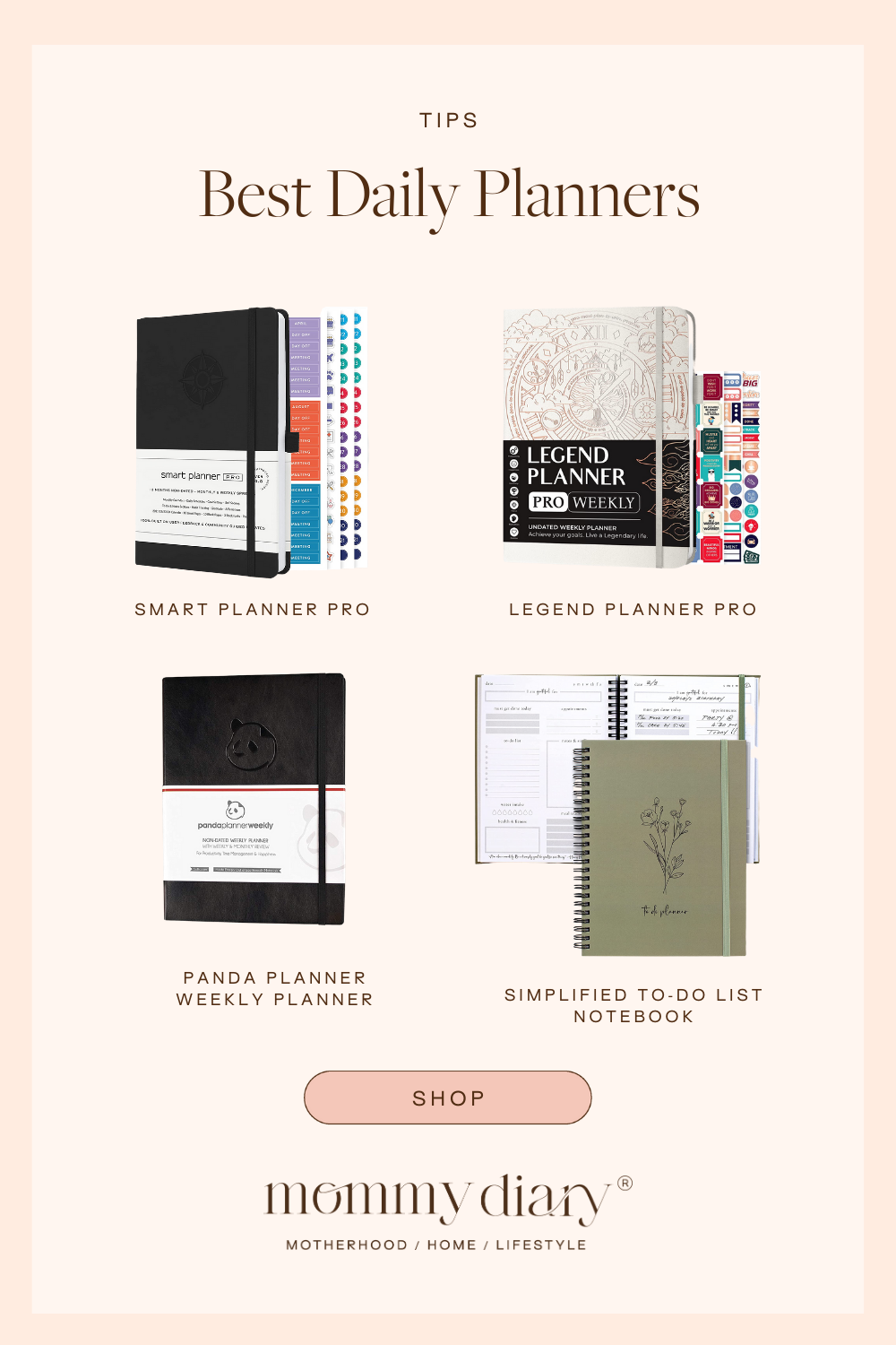 Weekly Undated Planner – LEGEND