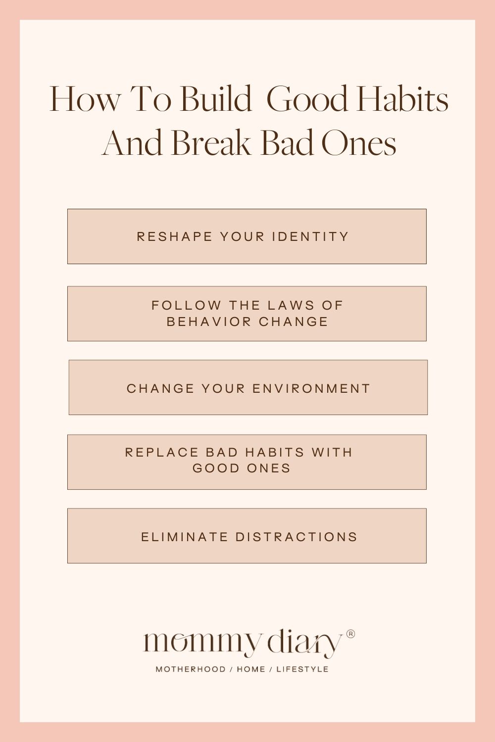 Habits Guide: How to Build Good Habits and Break Bad Ones