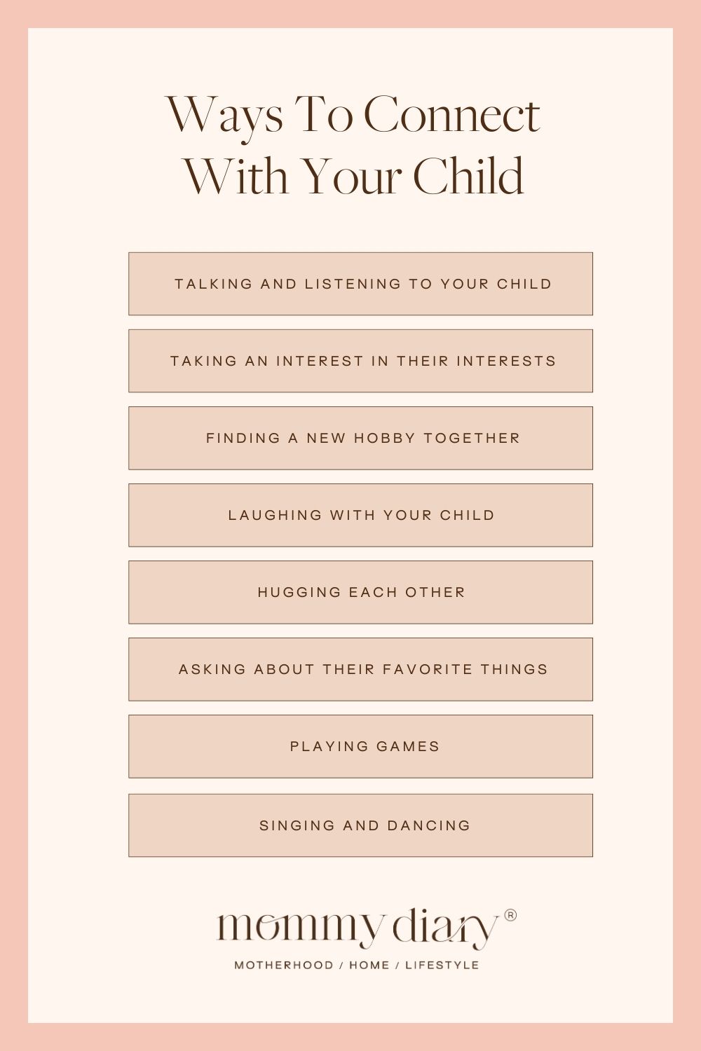 Ways To Connect With Your Child 