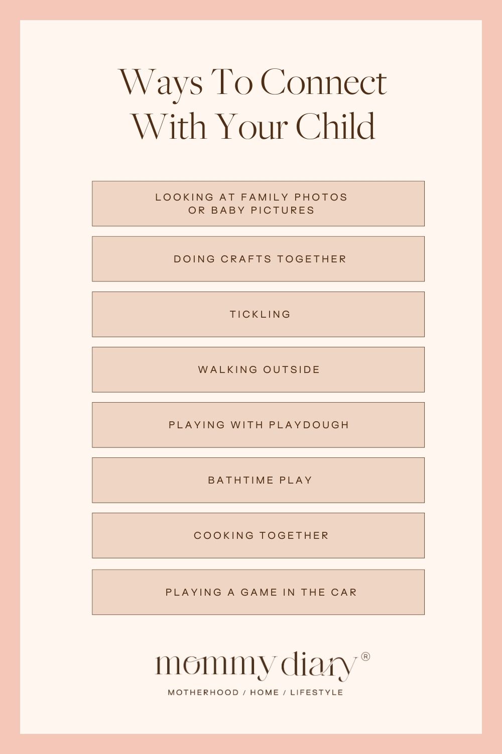 Ways To Connect With Your Child 