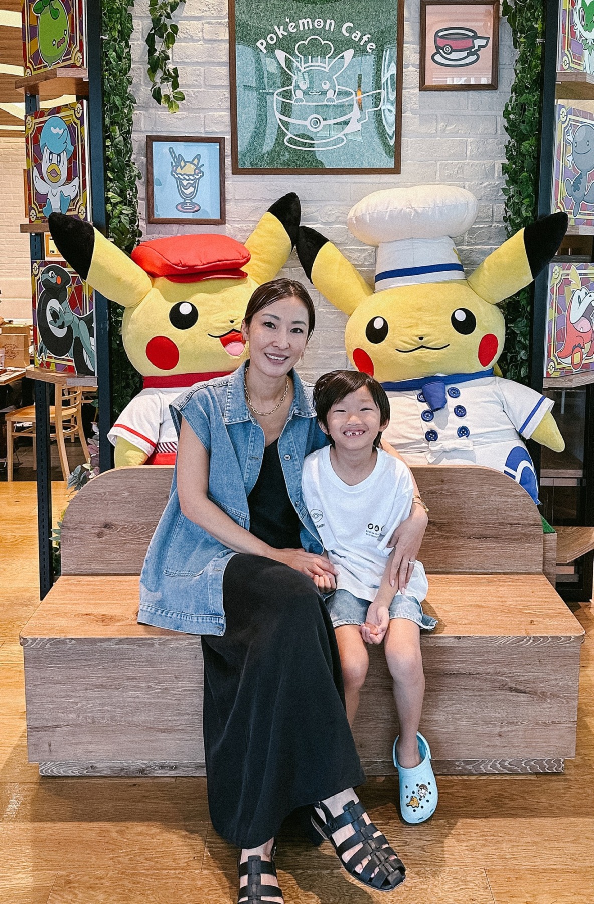 Pokemon Cafe mom and son
