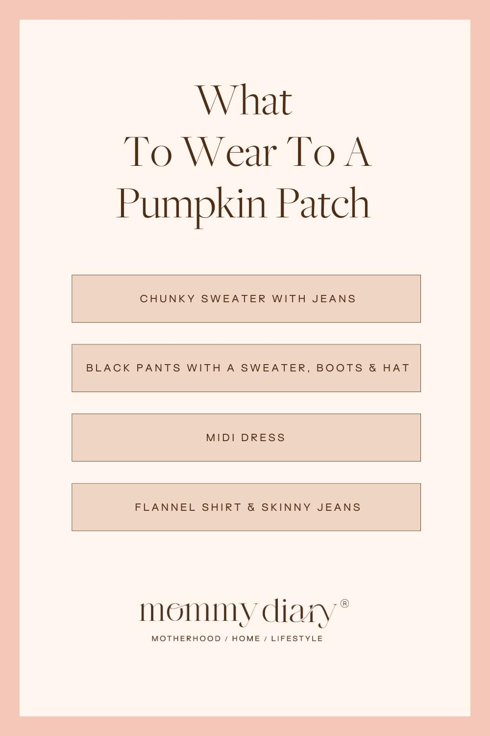 What To Wear To A Pumpkin Patch List
