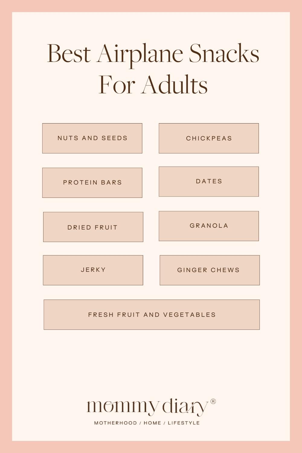 Snacks To Take On A Plane For Adults