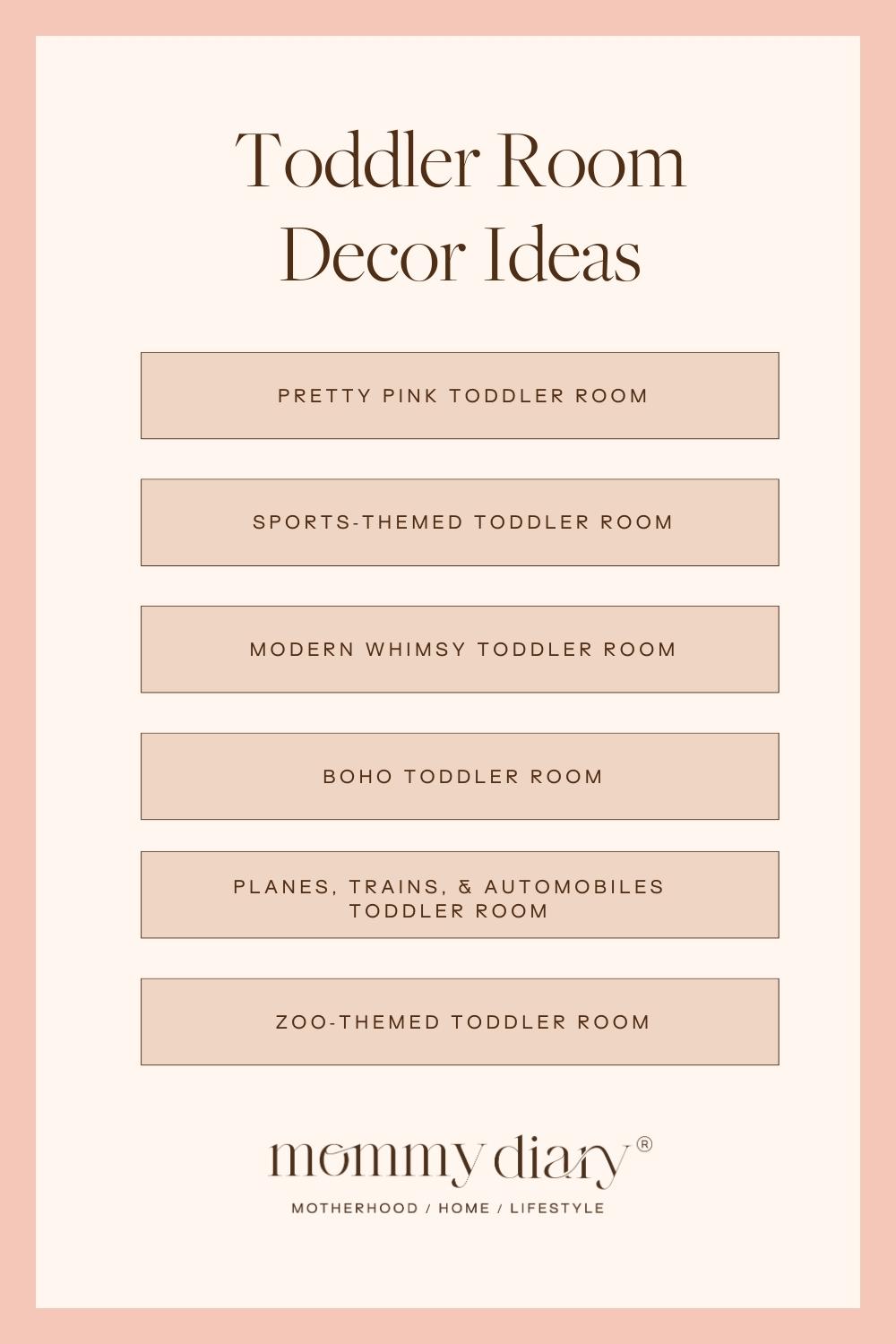 Toddler Room Decor Ideas