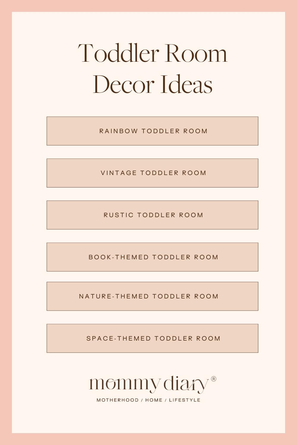 Toddler Room Decor Ideas