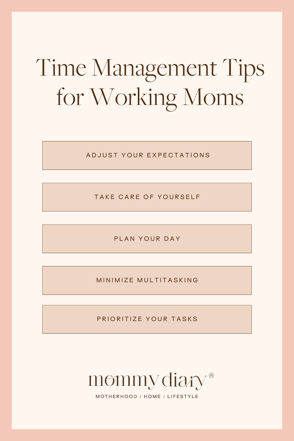 Time Management Tips for Working Moms