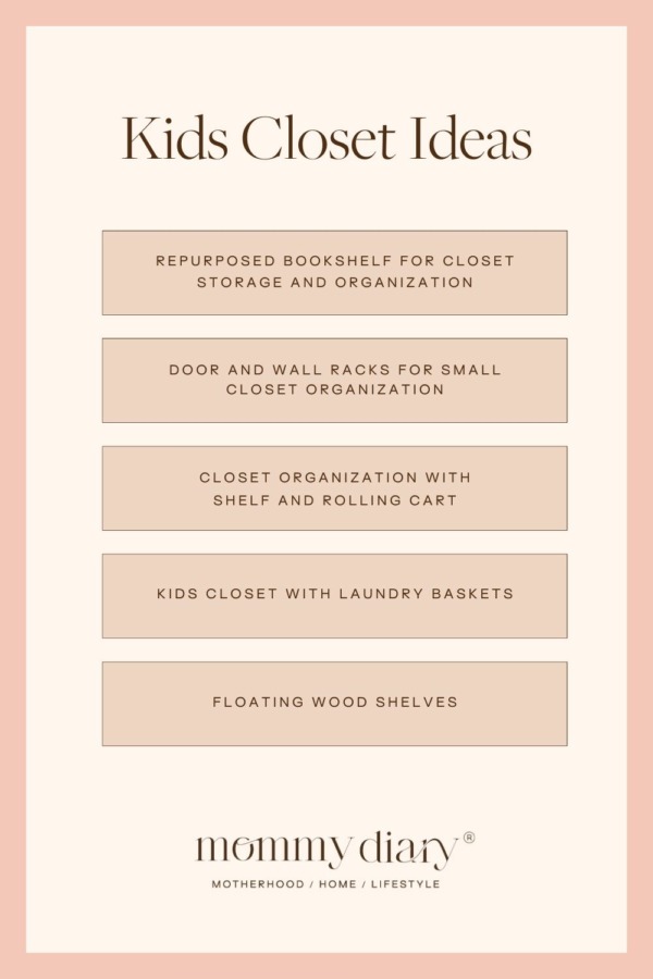 15 Kids Closet Ideas For Every Closet Type | Mommy Diary