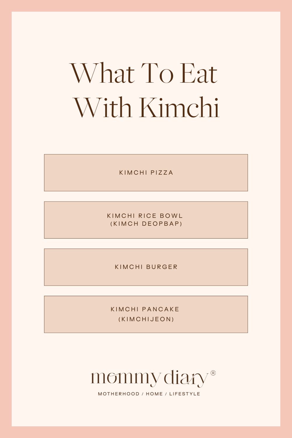 What To Eat With Kimchi