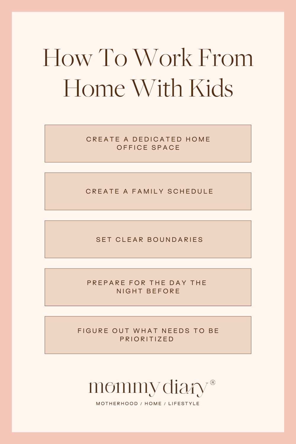 how to work from home with kids