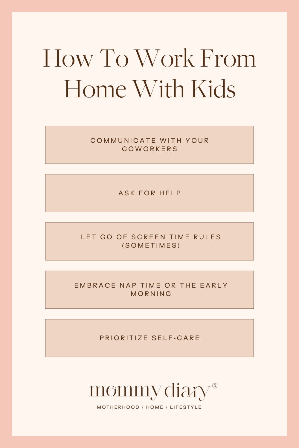 how to work from home with kids