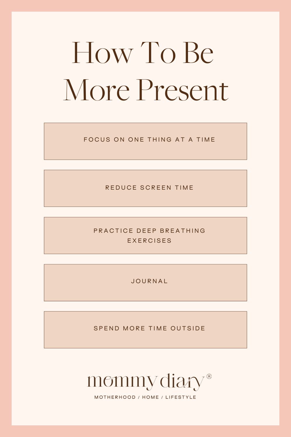 How To Be More Present and Live in the Moment