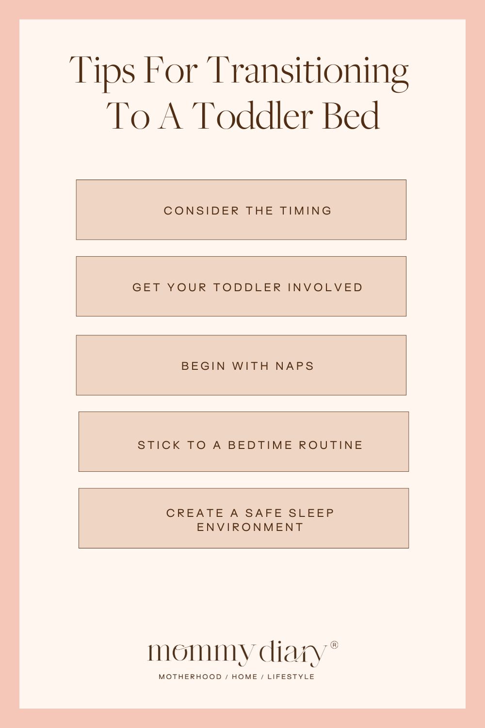 tips for transitioning to a toddler bed