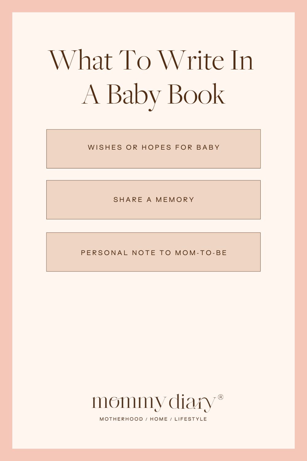 What To Write In A Baby Shower Book