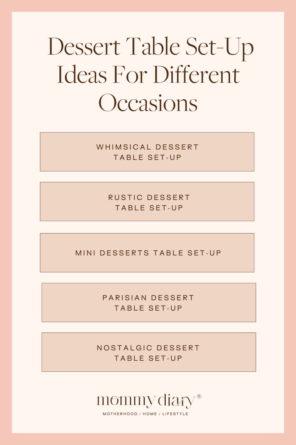 Sweet! 10 Dessert Table SetUp Ideas For Different Occasions Mommy