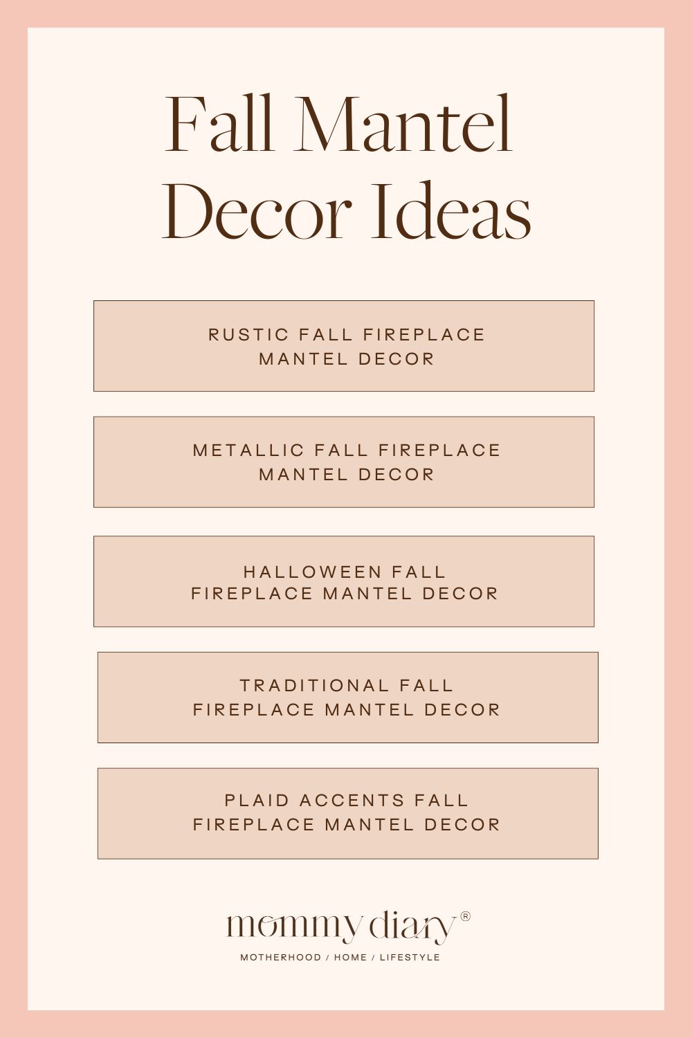 fall mantel decor ideas