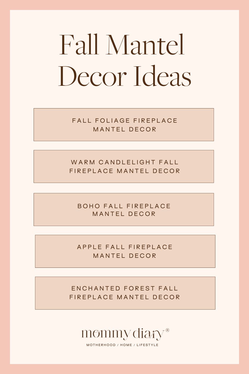 fall mantel decor ideas