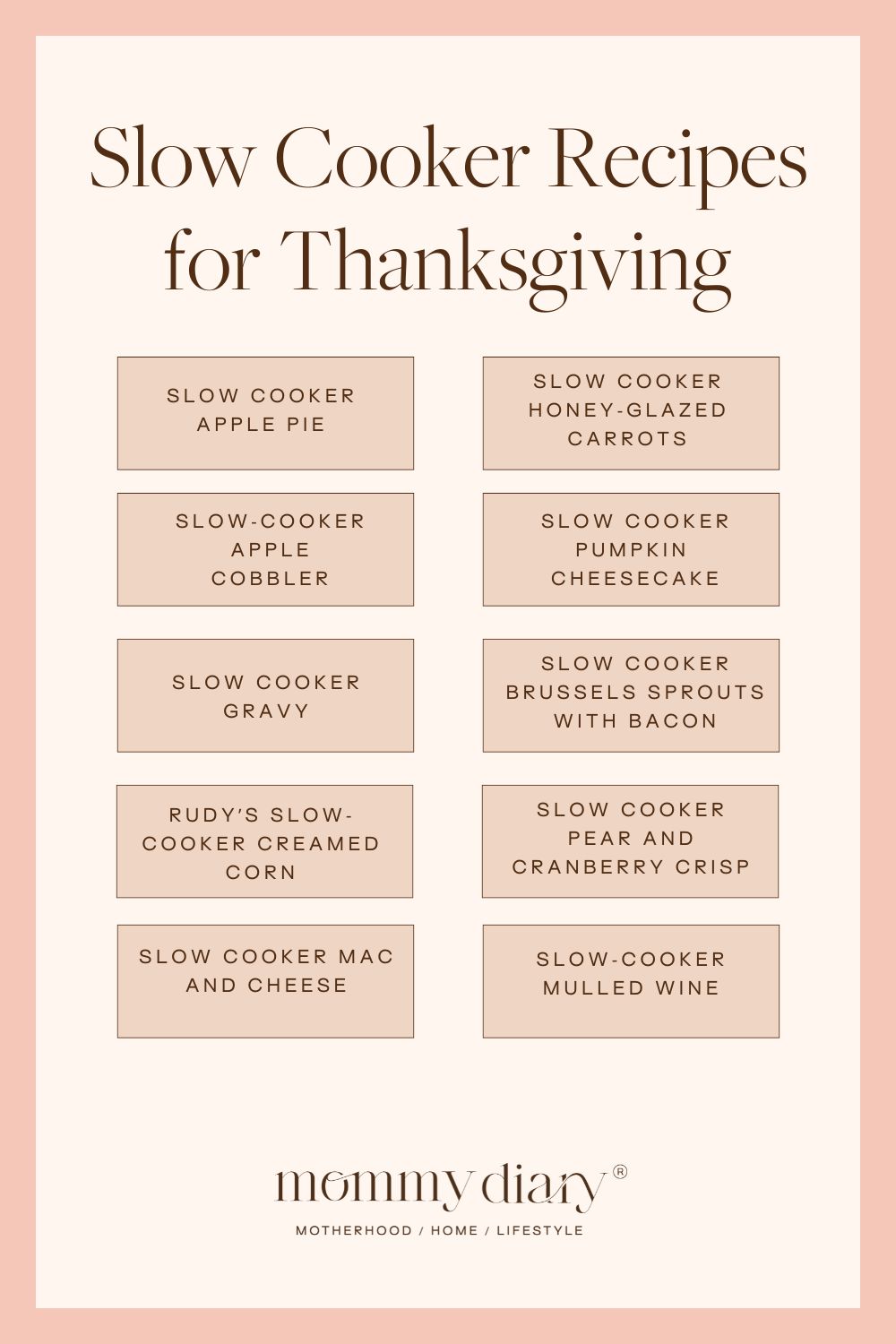 slow cooker recipes for thanksgiving