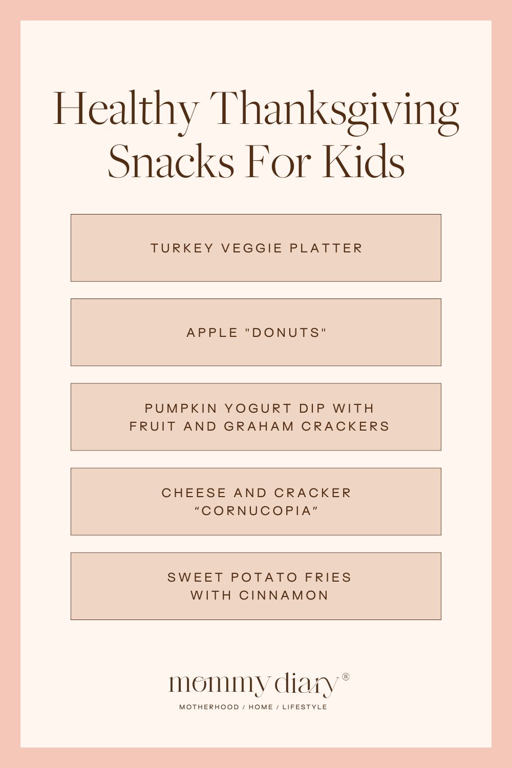 Thanksgiving Snacks For Kids 