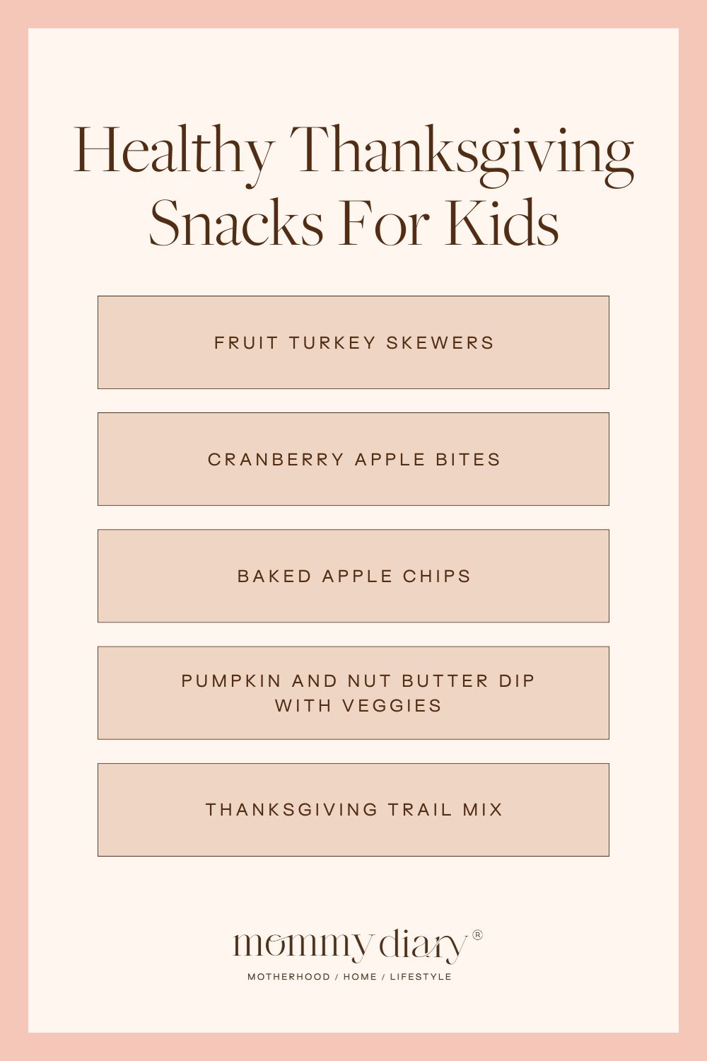 Thanksgiving Snacks For Kids 