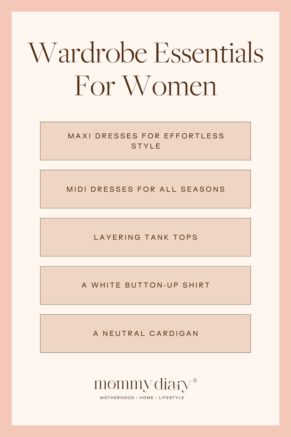 wardrobe essentials for women