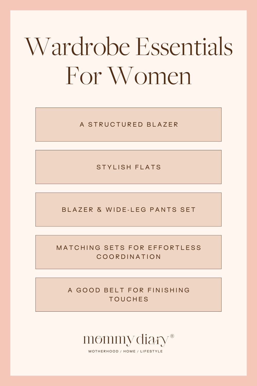 wardrobe essentials for women