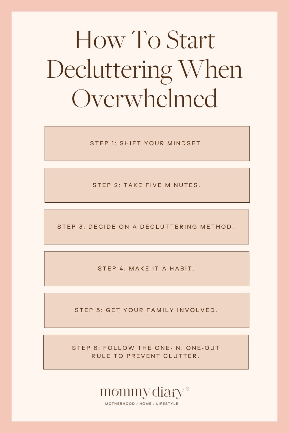 how to start decluttering when overwhelmed