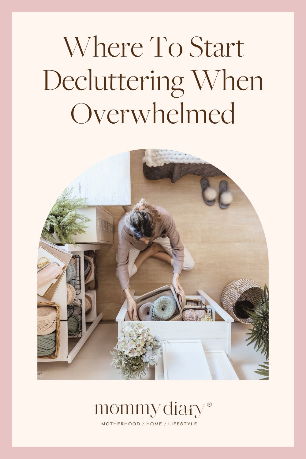 where to start decluttering when overwhelmed