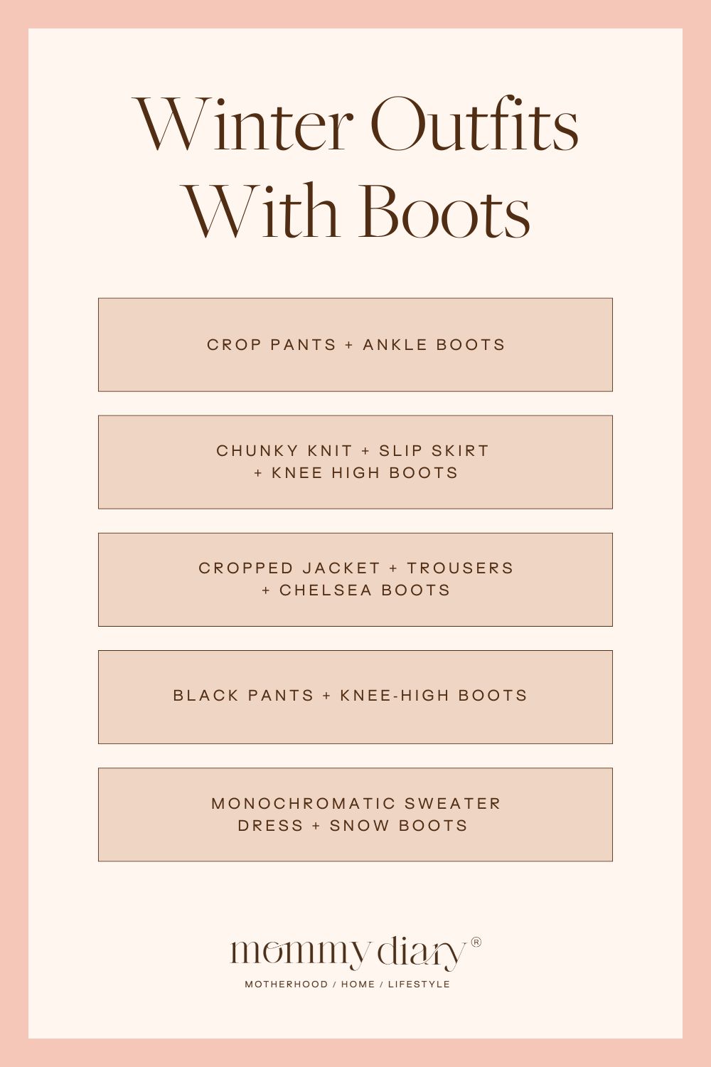 winter outfit ideas with boots