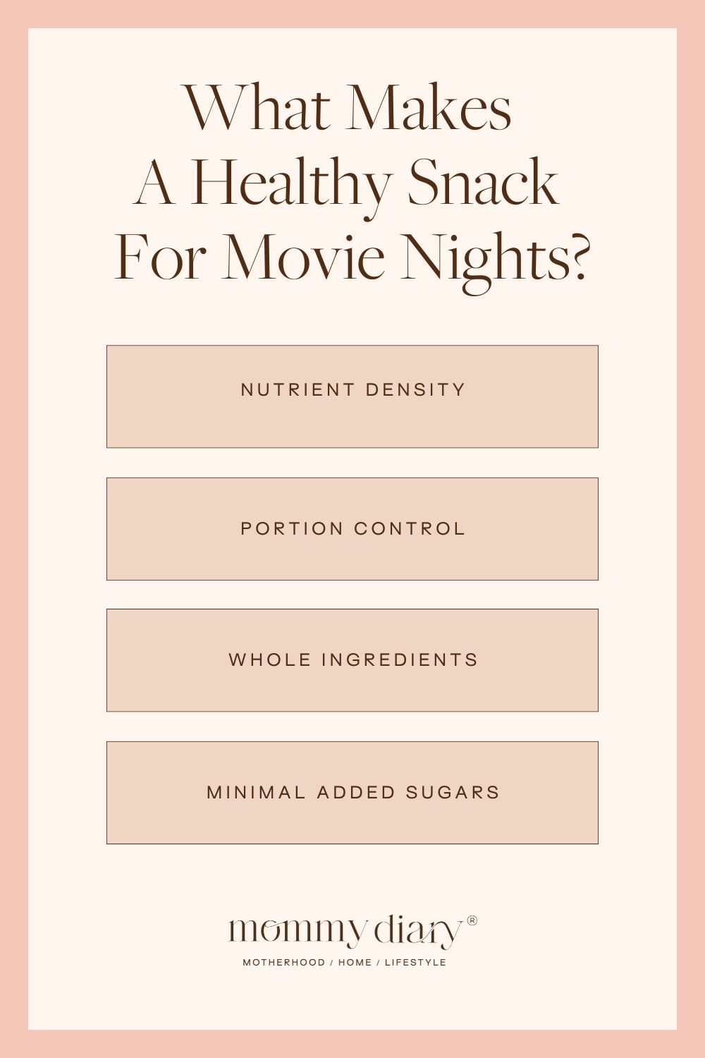 what makes a healthy snack for movie nights