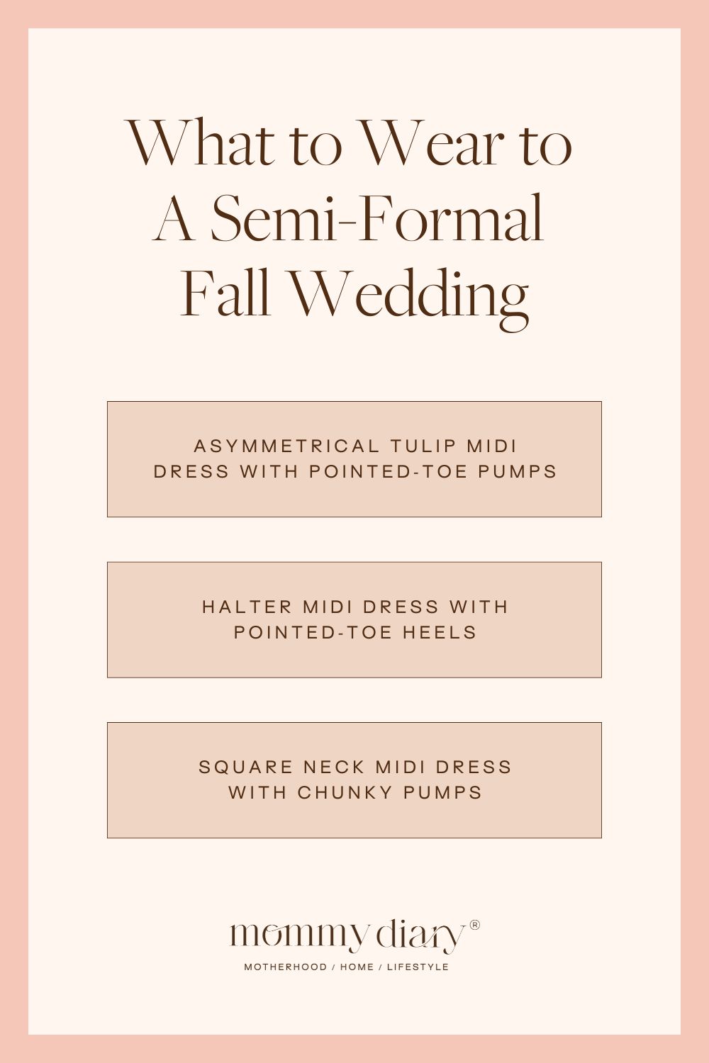 what to wear to a semi formal fall wedding